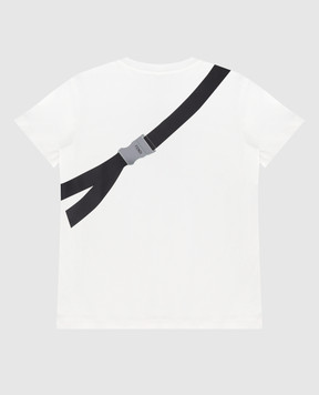 Fendi Children's white t-shirt with print JMI3747AJ67