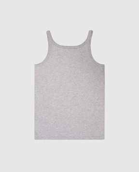 Dolce&Gabbana Children's set of gray t-shirts with a logo L4J702G7OCU