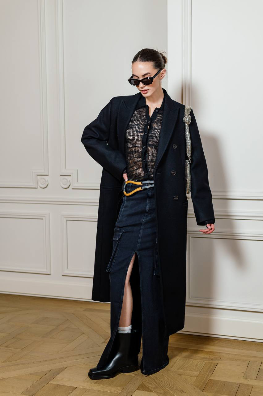 

Black skirt Gonna with slits Dondup