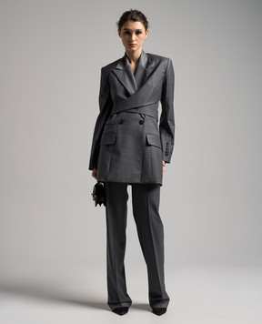 Materiel Gray pants with wool MRE24TSA572PADG
