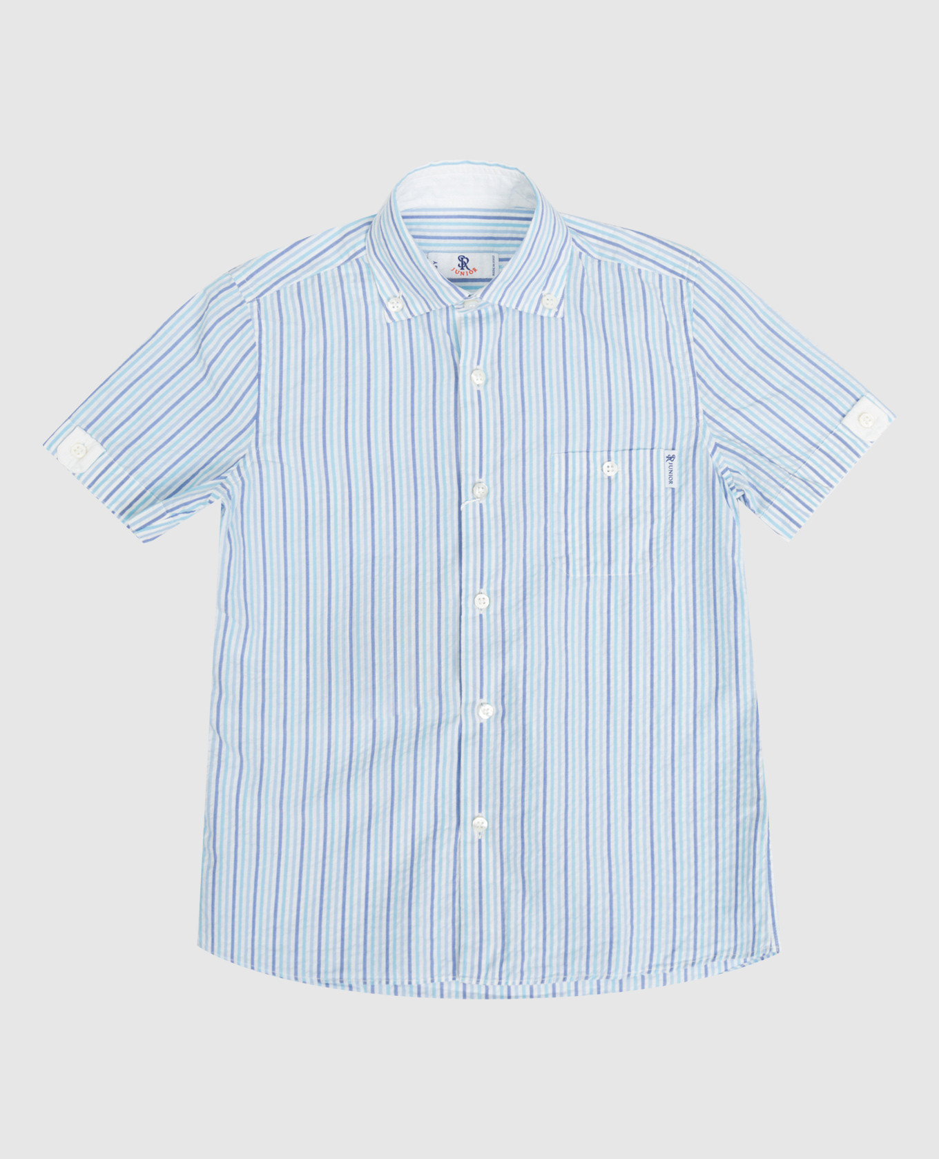 

Children's blue reaper-effect striped shirt Stefano Ricci, Light blue