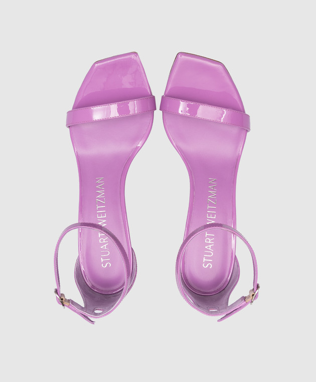 Stuart Weitzman - Nunakedcurve 85 purple patent leather