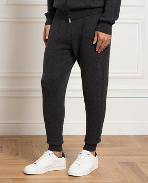 Cashmere&Whiskey Gray cashmere sweatpants MU8641307341PF