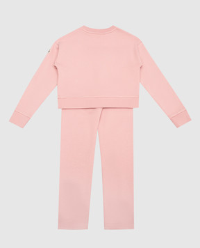 Moncler ENFANT Children's pink suit with logo 8M00009899PS810