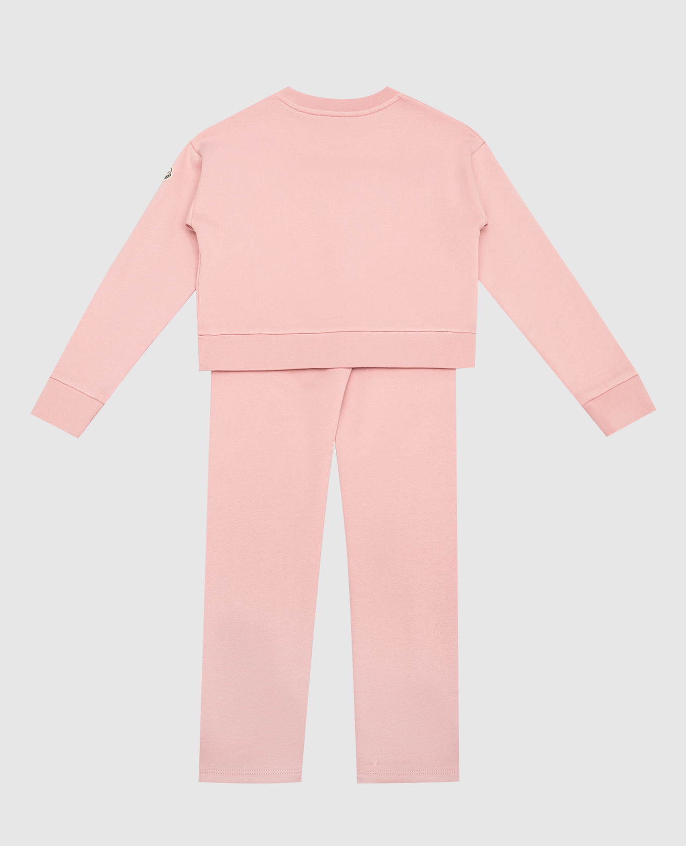 Children's pink suit with logo Moncler ENFANT 2