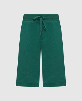 Dolce&Gabbana Green shorts with logo GVB7HTG7F2G