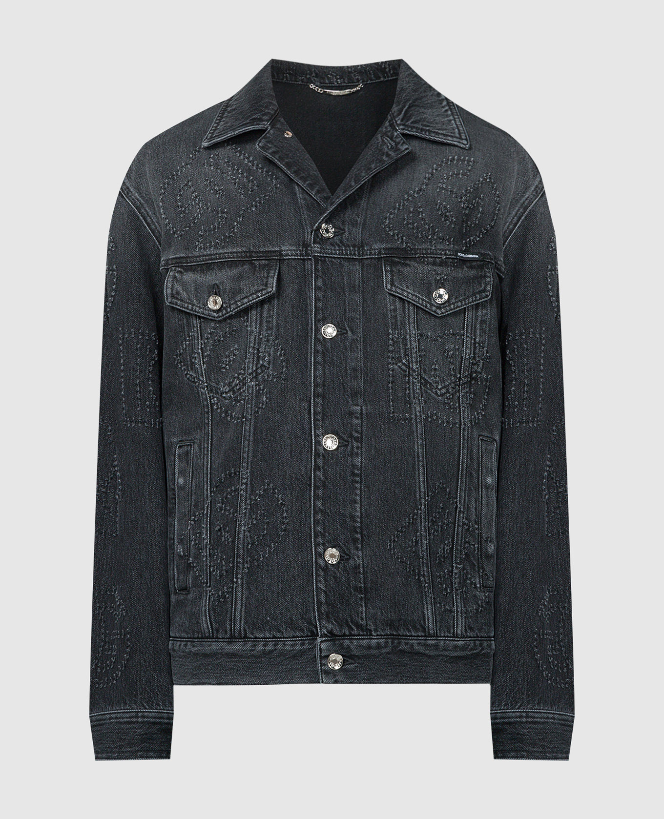 

Black denim jacket with a distressed effect Dolce&Gabbana