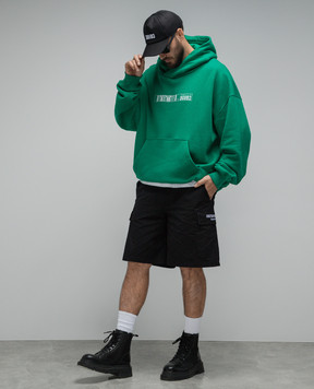 Dolce&Gabbana Green hoodie with logo print G9AKPTG7K3E