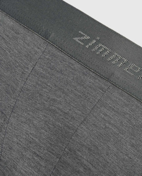 Zimmerli Pureness gray logo boxer briefs 7001343