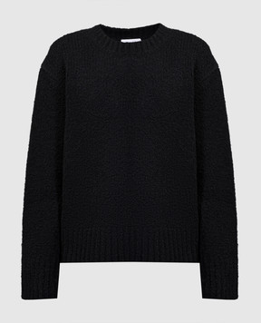 Helmut Lang Black sweater with contrasting trim N07HW703