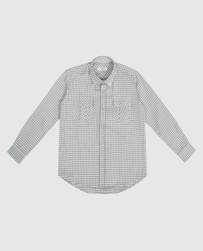 Stefano Ricci Children's gray checked shirt YAC6S00010L823
