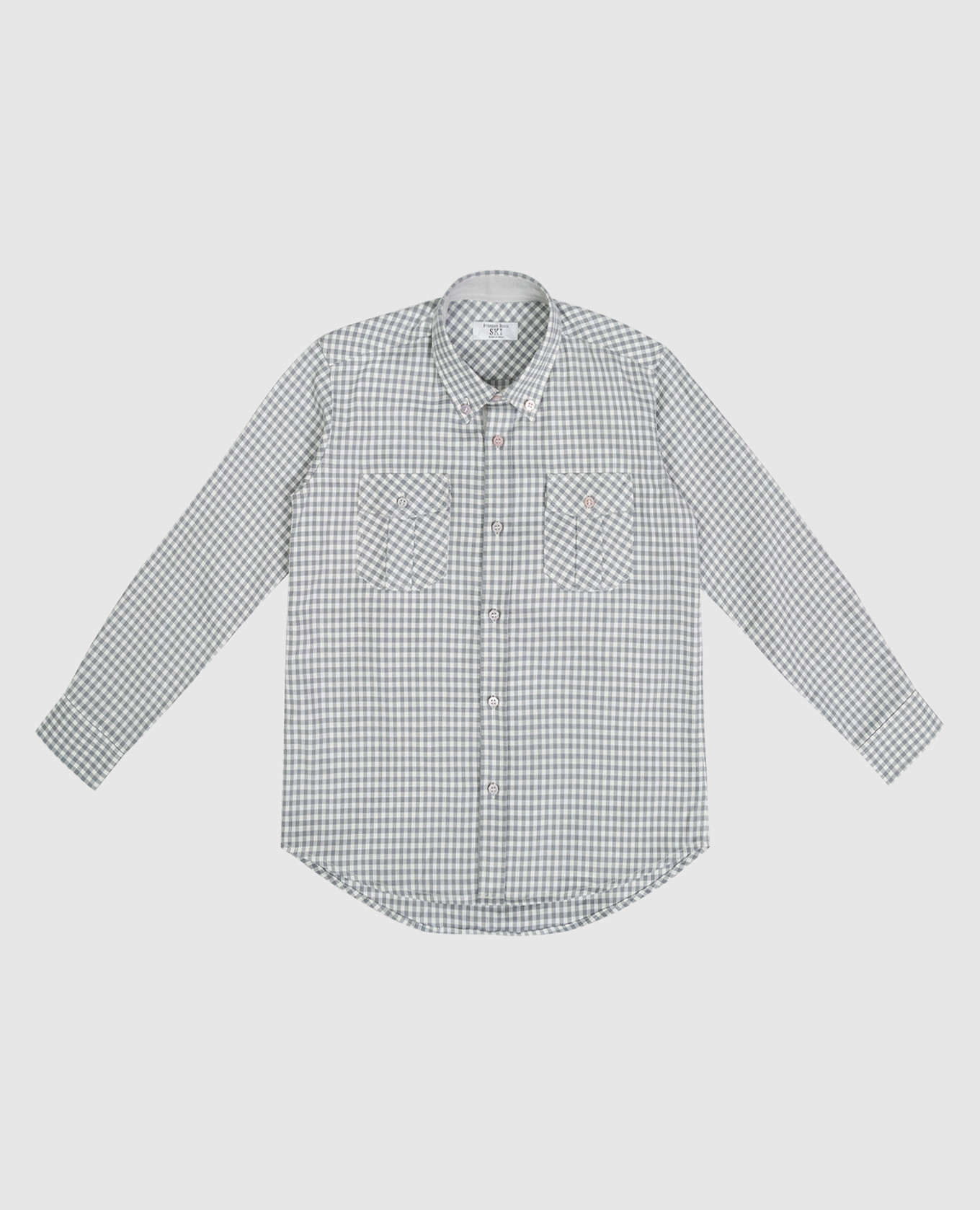 

Children's gray checked shirt Stefano Ricci, Grey
