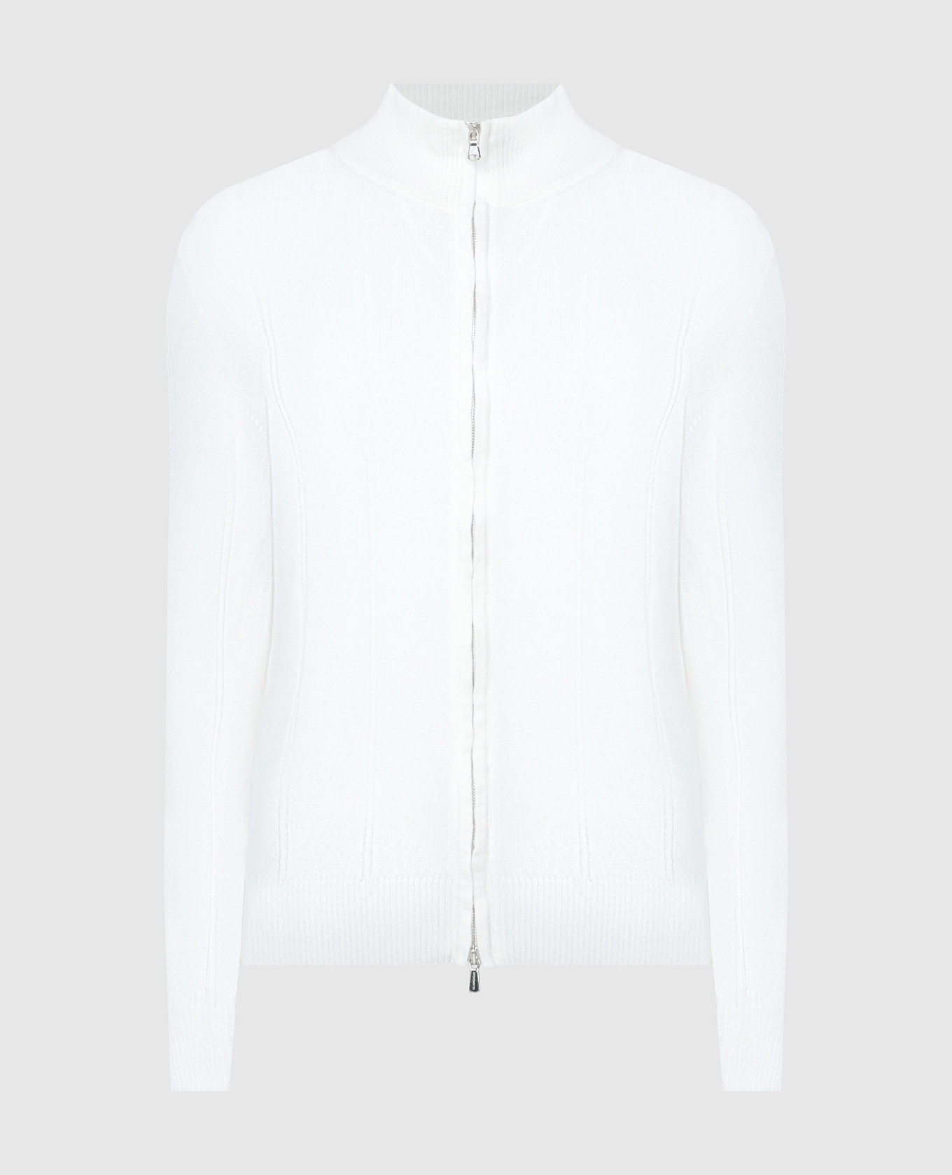 

White cashmere cardigan Enrico Mandelli, Белый