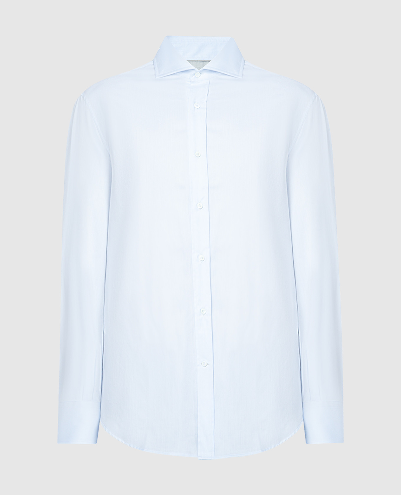 

Blue classic shirt Brunello Cucinelli, Голубой