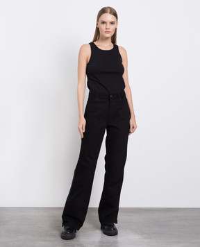 Gauchere Black jeans with zippers P22333020435