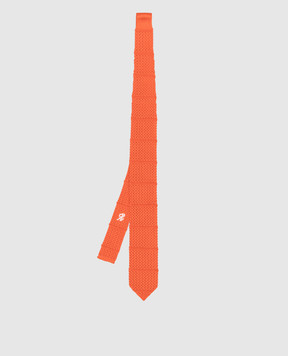 Stefano Ricci Children's orange silk tie YCRM2600SETA