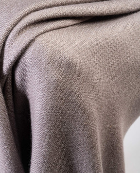 Somma Double-sided wool, silk and cashmere Leida plaid with fringe NLEIDA