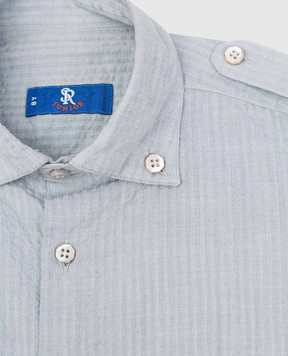 Stefano Ricci Children's gray reaper-effect shirt YC002742L1669