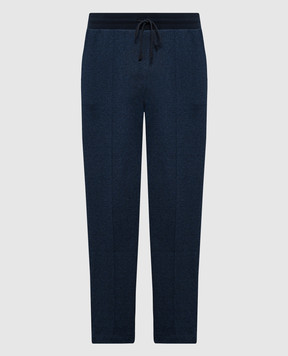 Canali Blue melange sweatpants MJ02044T0836