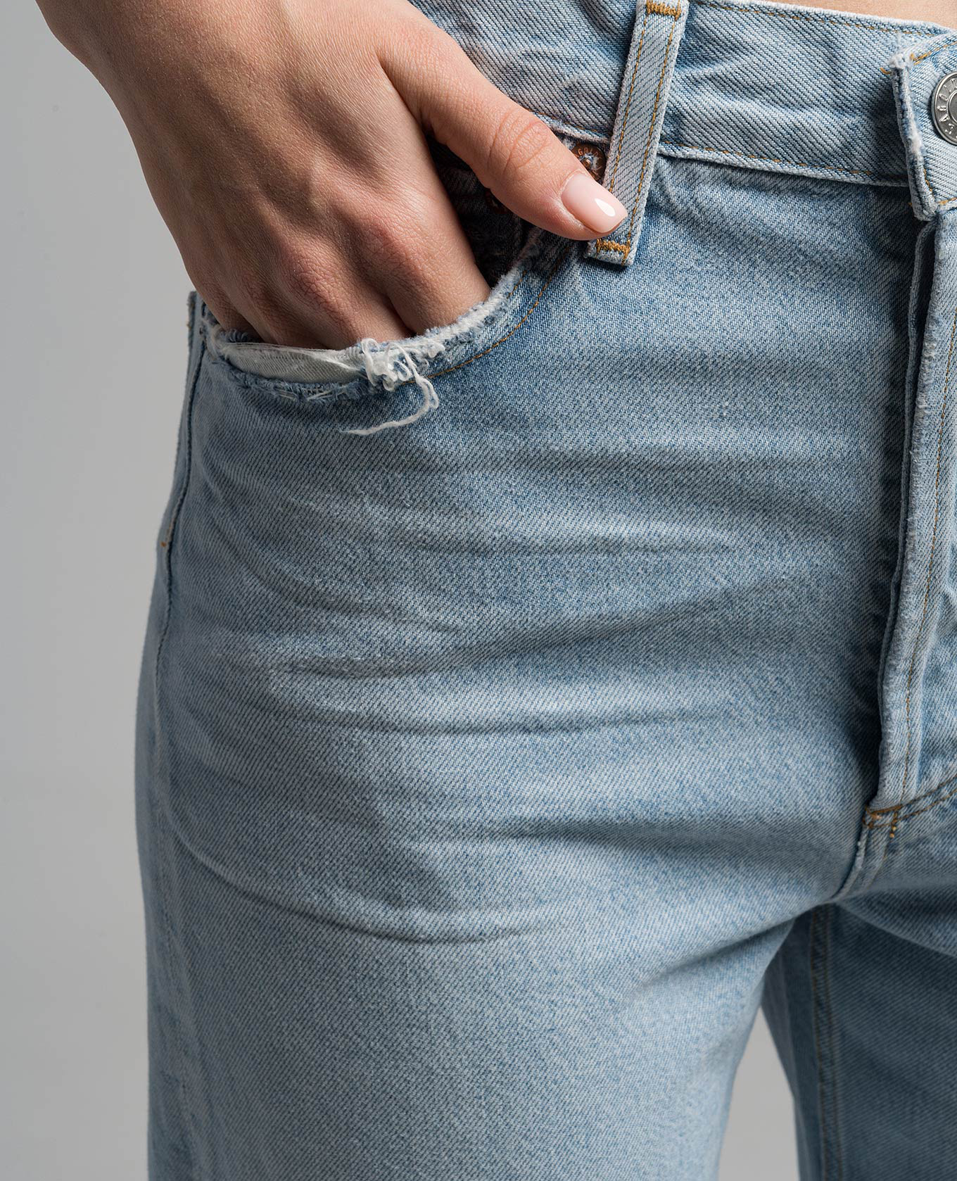 90'S blue jeans with a distressed effect AGOLDE 5