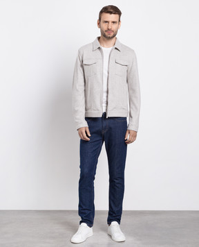 Enrico Mandelli Gray cashmere jacket A7T7045239