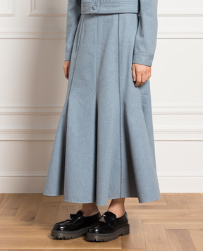 Gabriela Hearst Amy's blue skirt 4233140T112