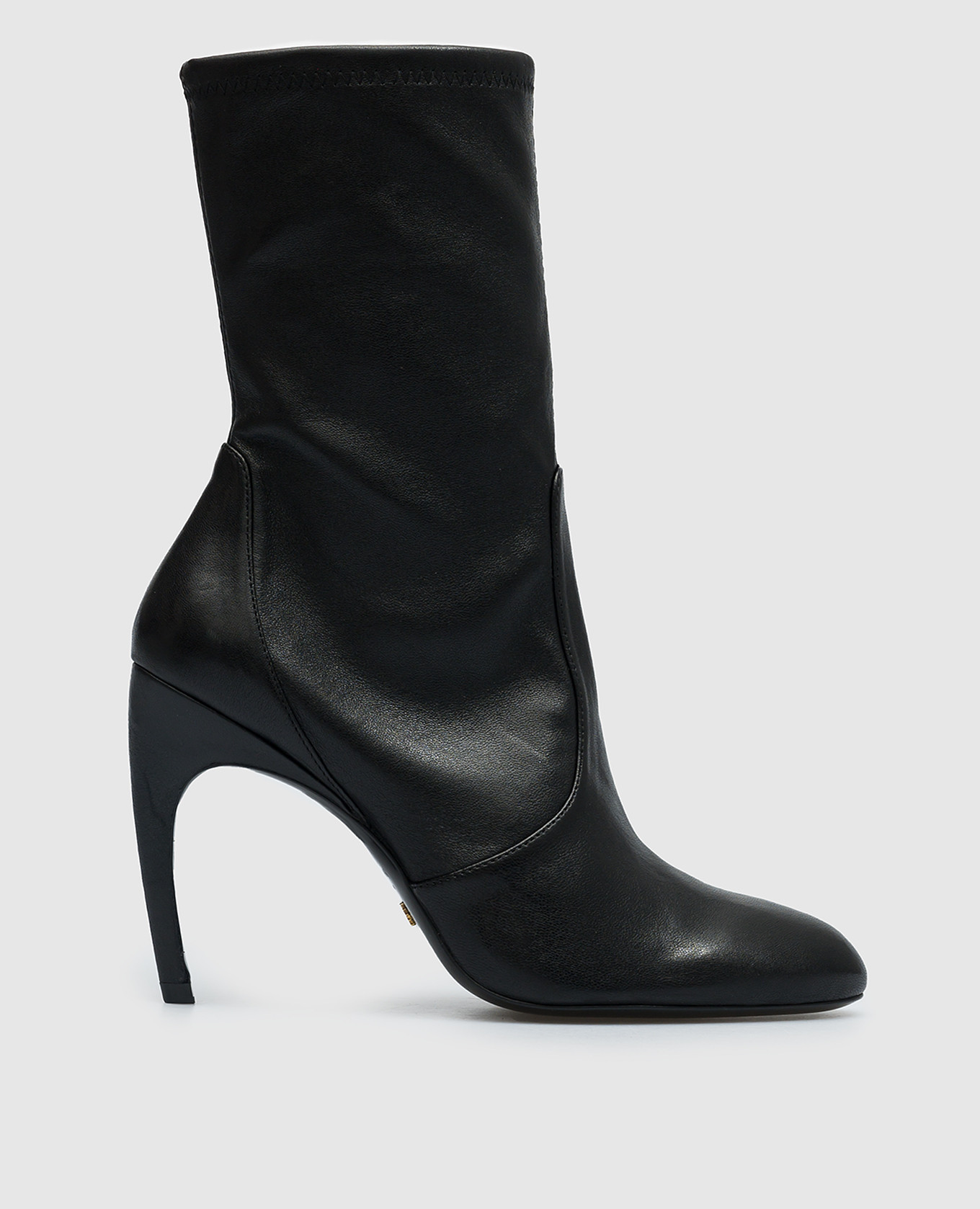 

Lxecrve Black Leather Ankle Boots Stuart Weitzman, Черный