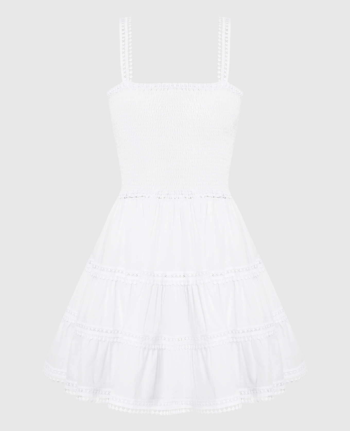 

White dress Stella with lace Charo Ruiz
