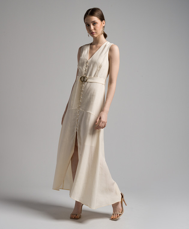 long linen shirt dress with sleeves Frank & Eileen RORY Black, Washed Linen Black L main image 0