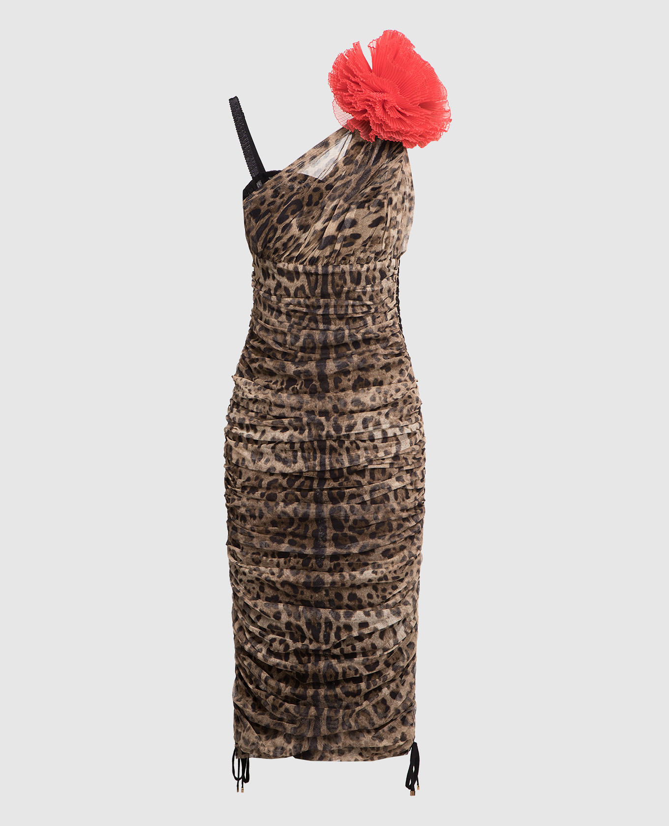 

Brown leopard print midi dress Dolce&Gabbana
