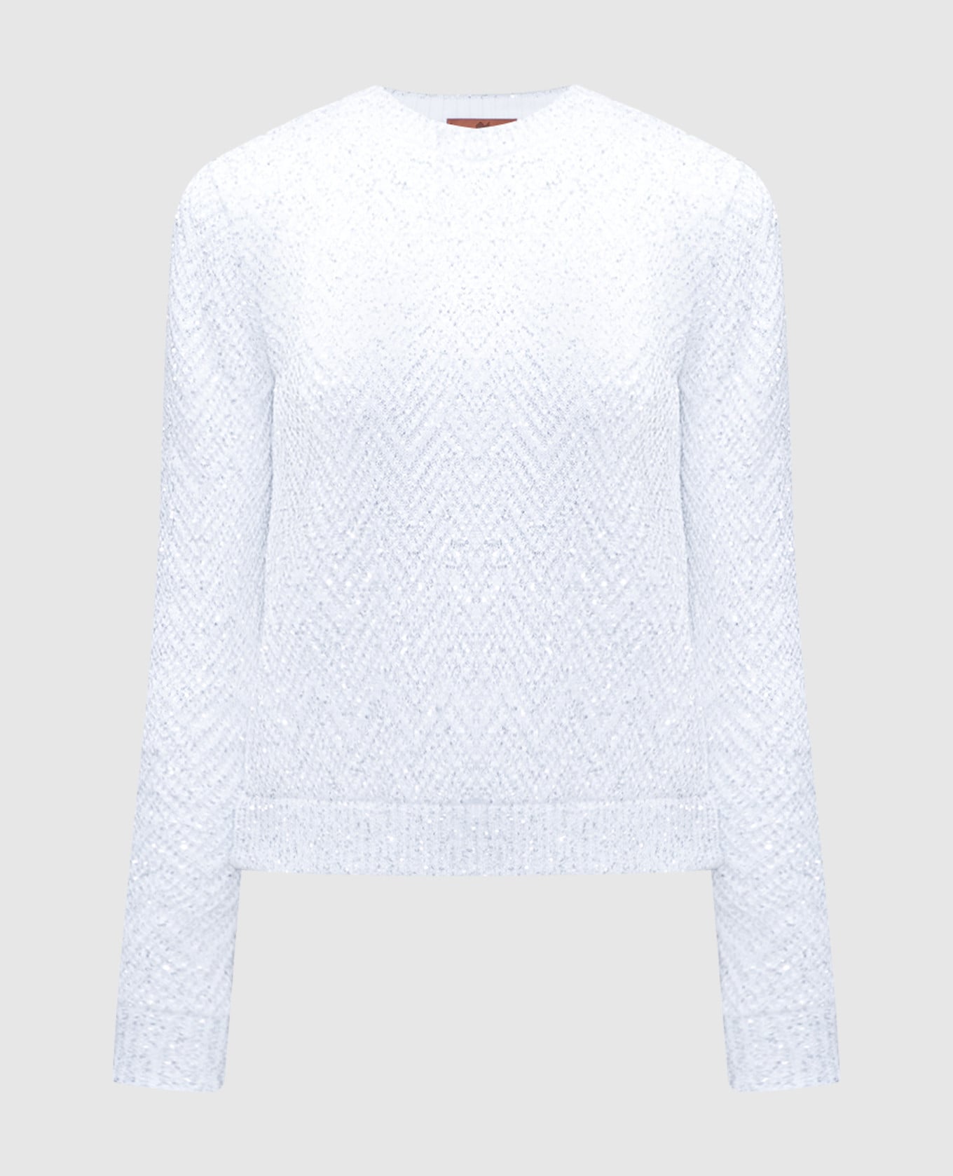 

White jumper in a pattern with sequins Missoni