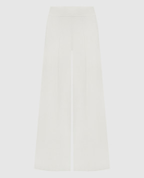 LISA YANG Ilaria beige pants made of cashmere with lurex 2024034