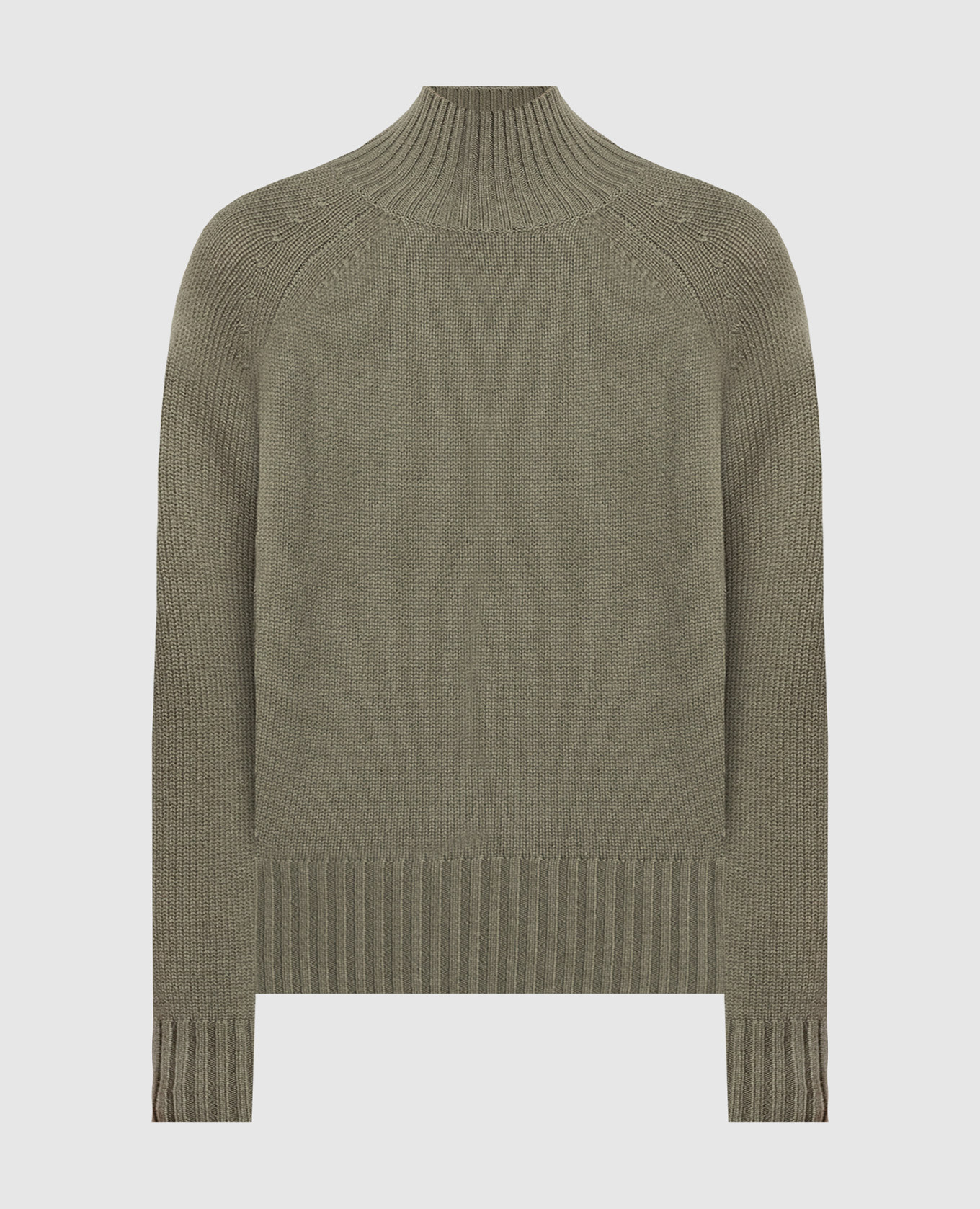 

Green sweater in wool and cashmere with a textured pattern Allude, Зеленый