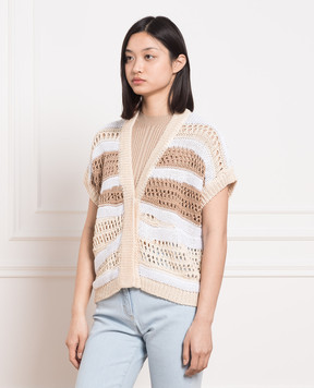 Peserico Openwork cardigan with sequins S99333F05D9142