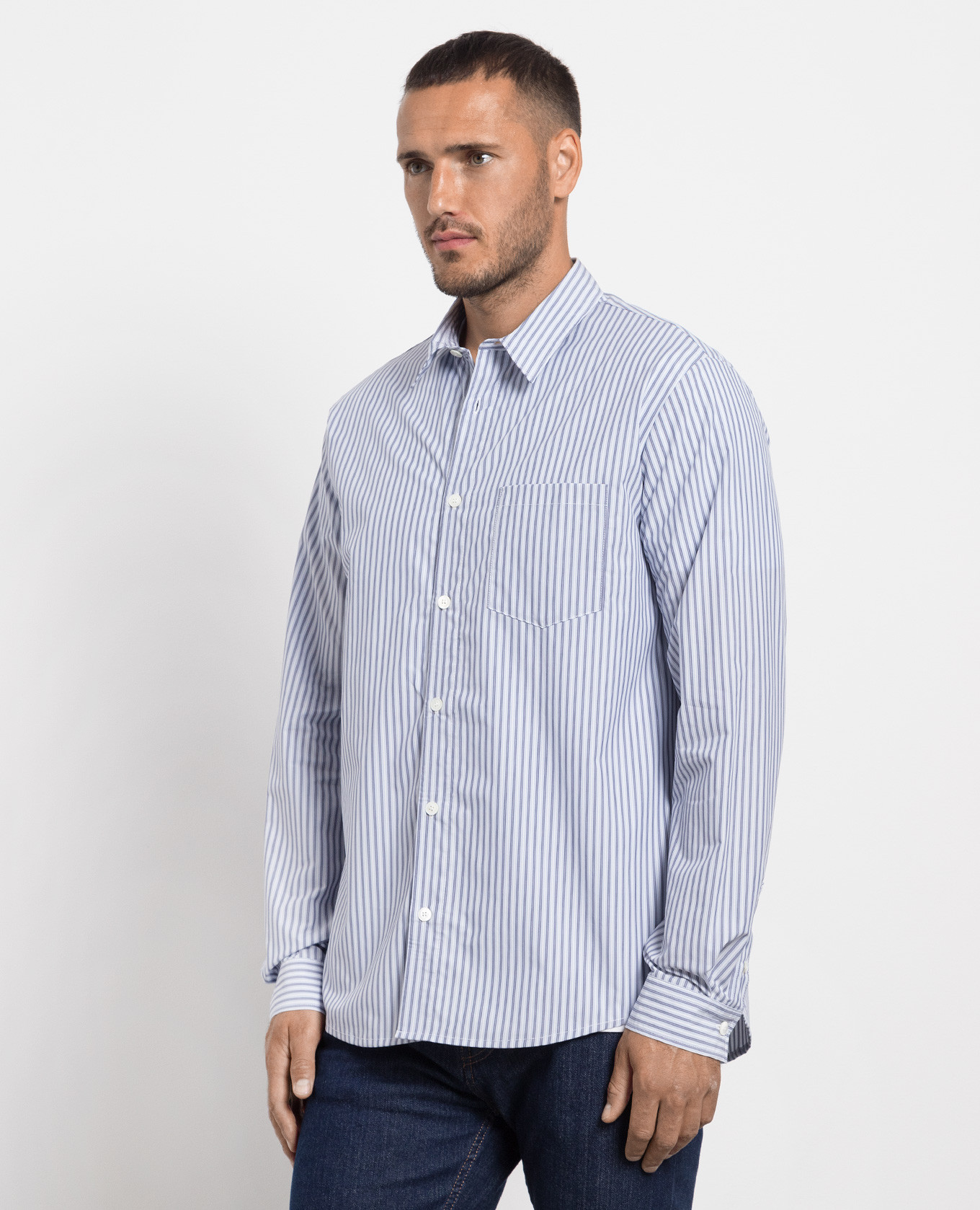 Clément blue striped shirt A.P.C 3