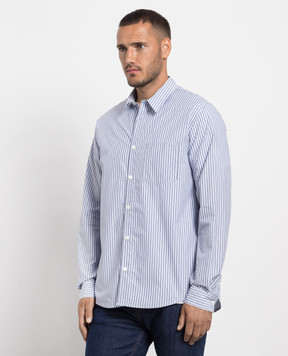 A.P.C Clément blue striped shirt COGESH12512
