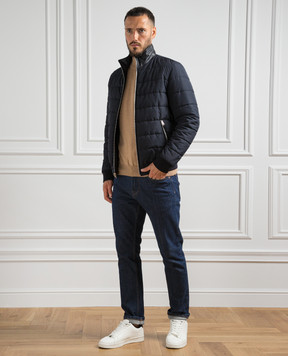 Cashmere&Whiskey Beige melange wool jumper 97397