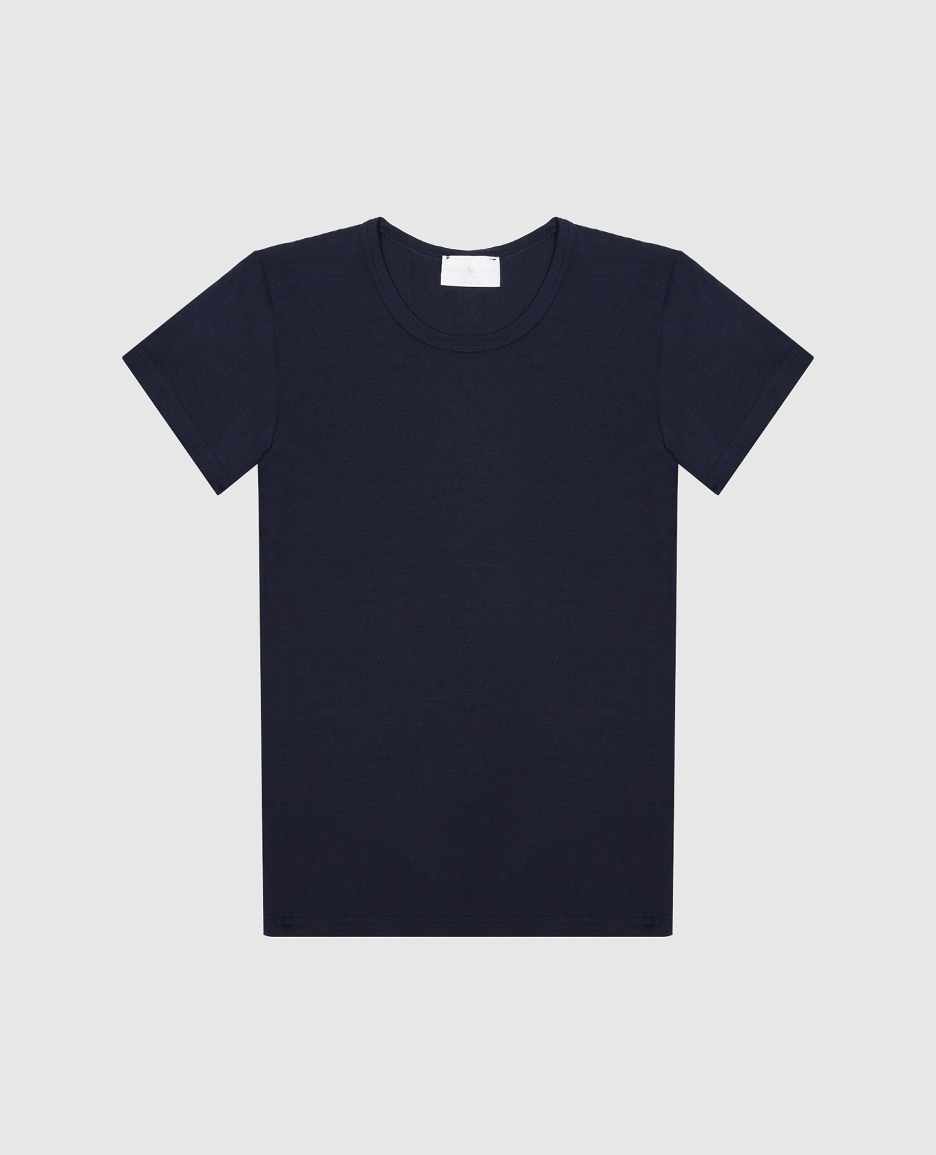 Story Loris Children's blue t-shirt with a logo