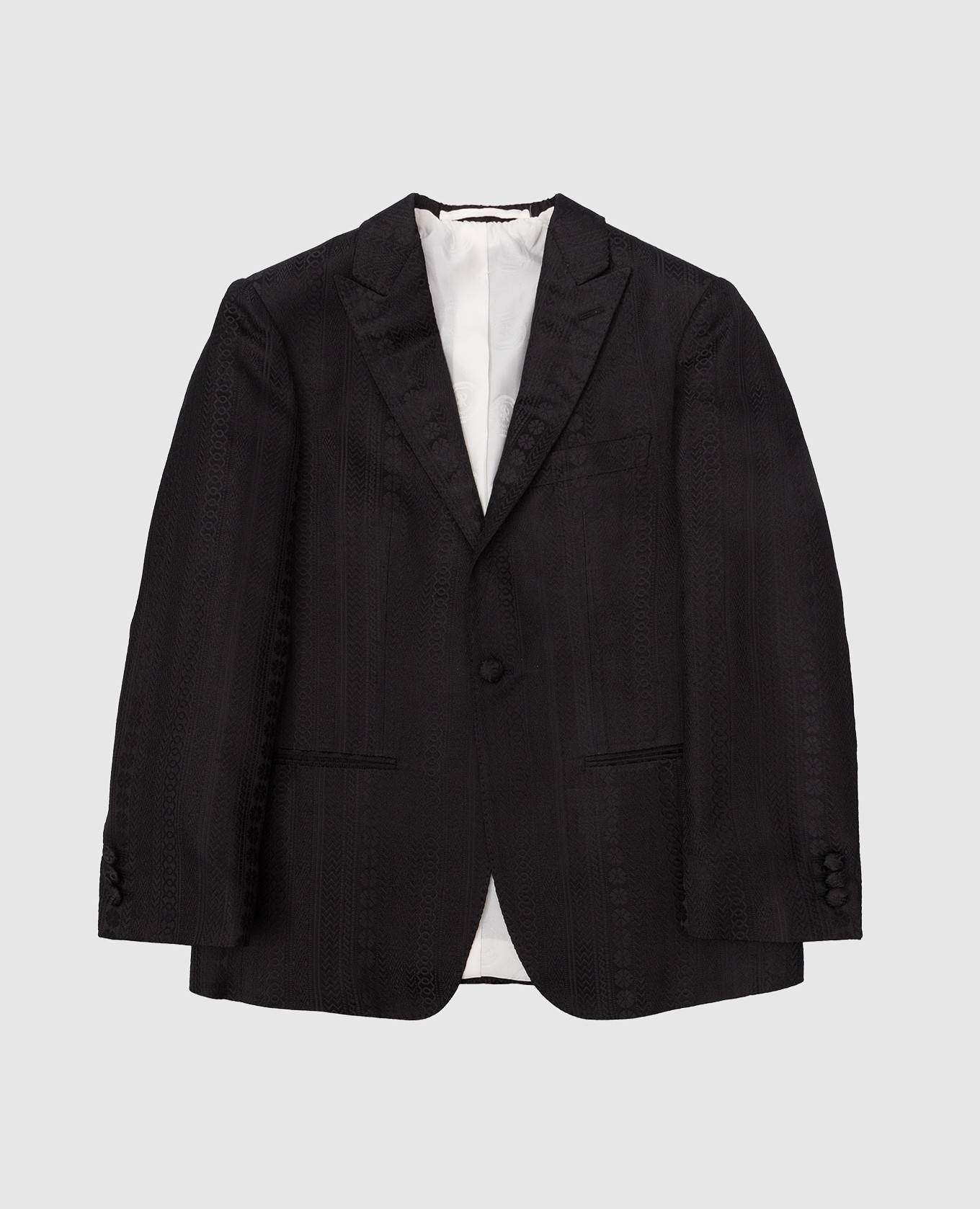 

Children's patterned silk jacket Stefano Ricci, Black