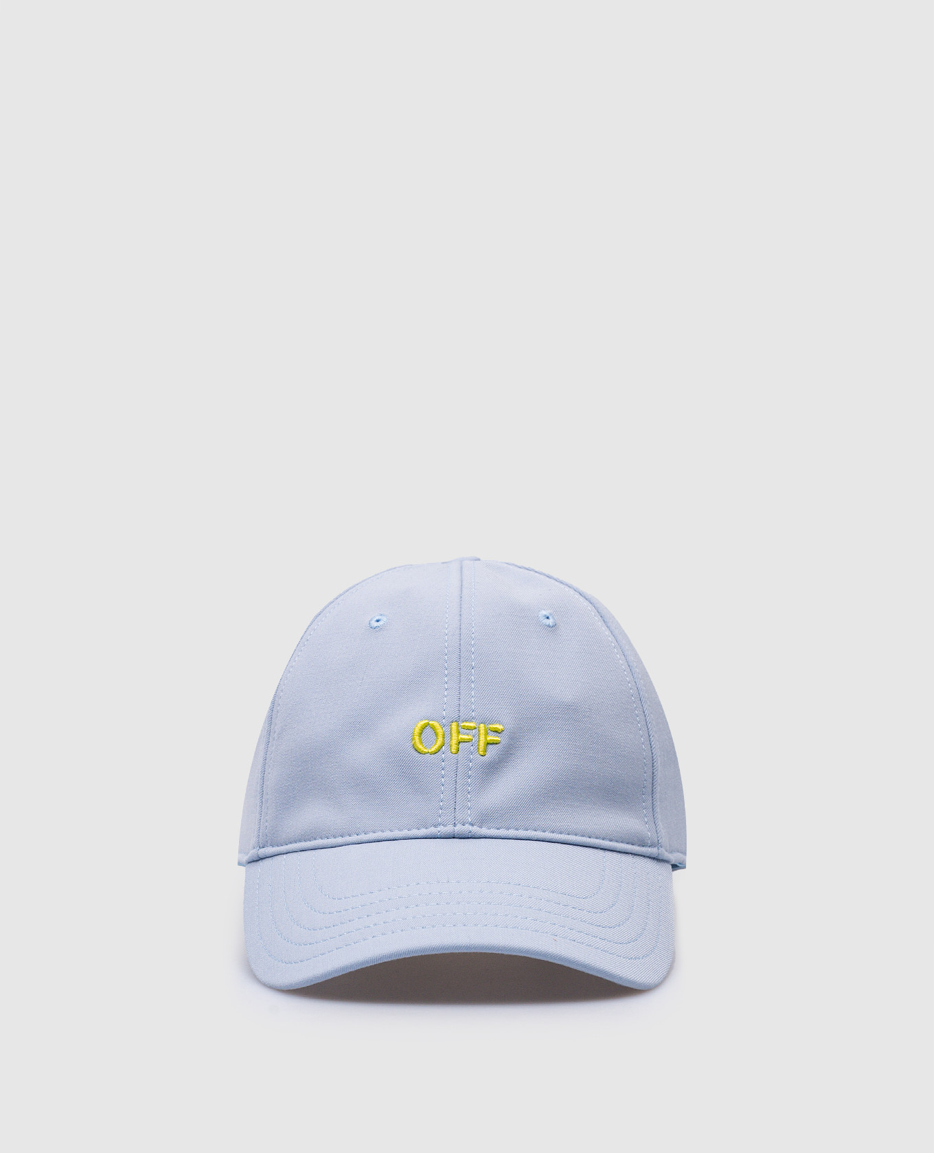 Blue cap with contrasting logo off-white