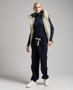 Jil Sander Blue golf with logo print J40GC0020J70021