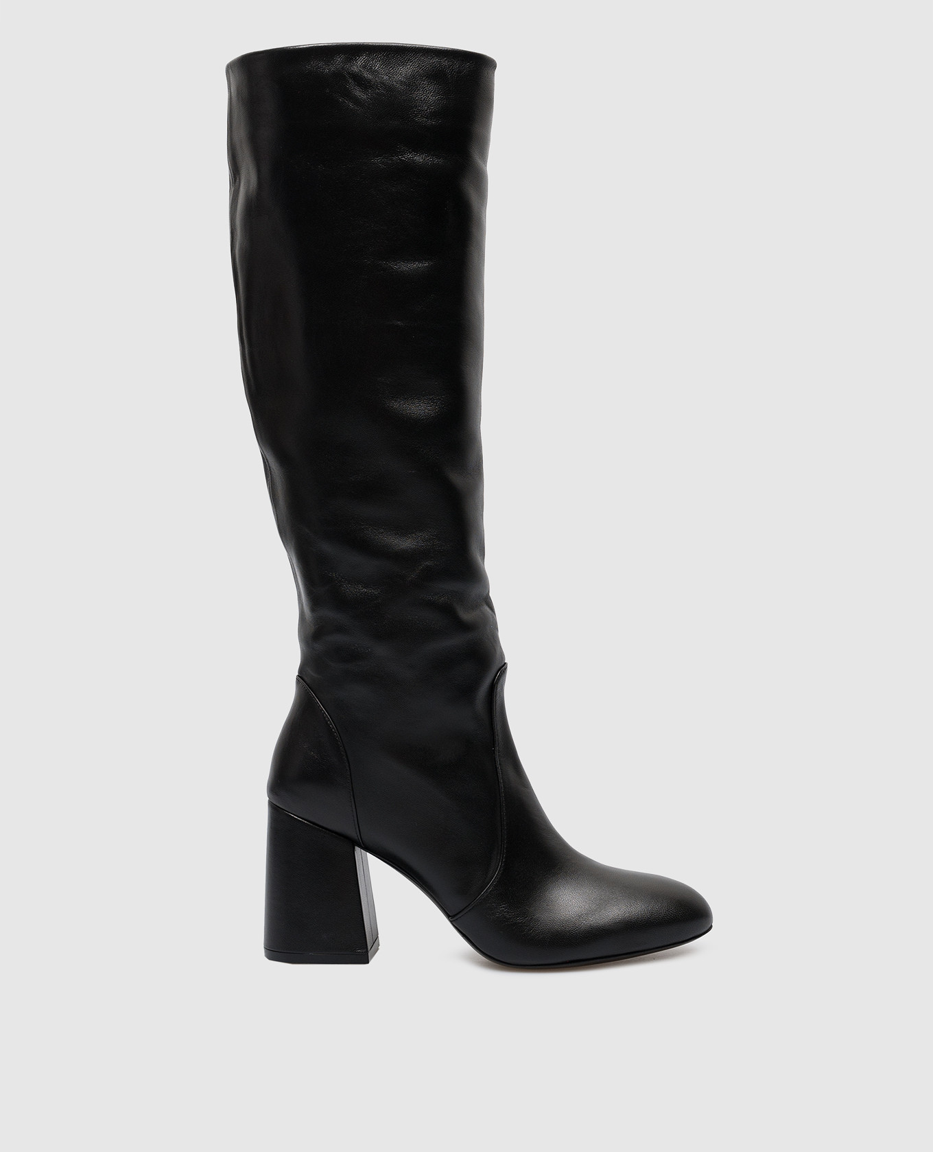 Flreblc black leather boots stuart weitzman