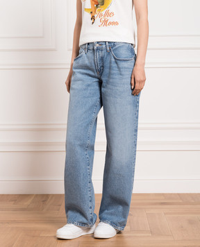 AGOLDE Blue jeans with a distressed effect A91221371