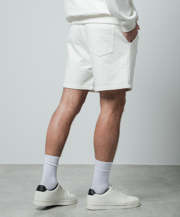 Casablanca - Weiße Tennis Club-Shorts mit Logo-Stickerei