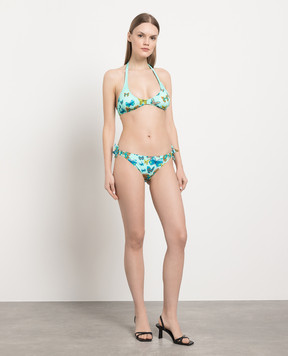 Vilebrequin Blue panties from the Flamme swimsuit in a print FLAC3H33