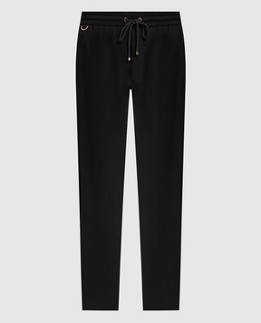 Agnona Black pants made of wool and cashmere T706U6YUW009