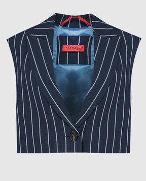 Max & Co Blue vest CORNICE in stripes CORNICE