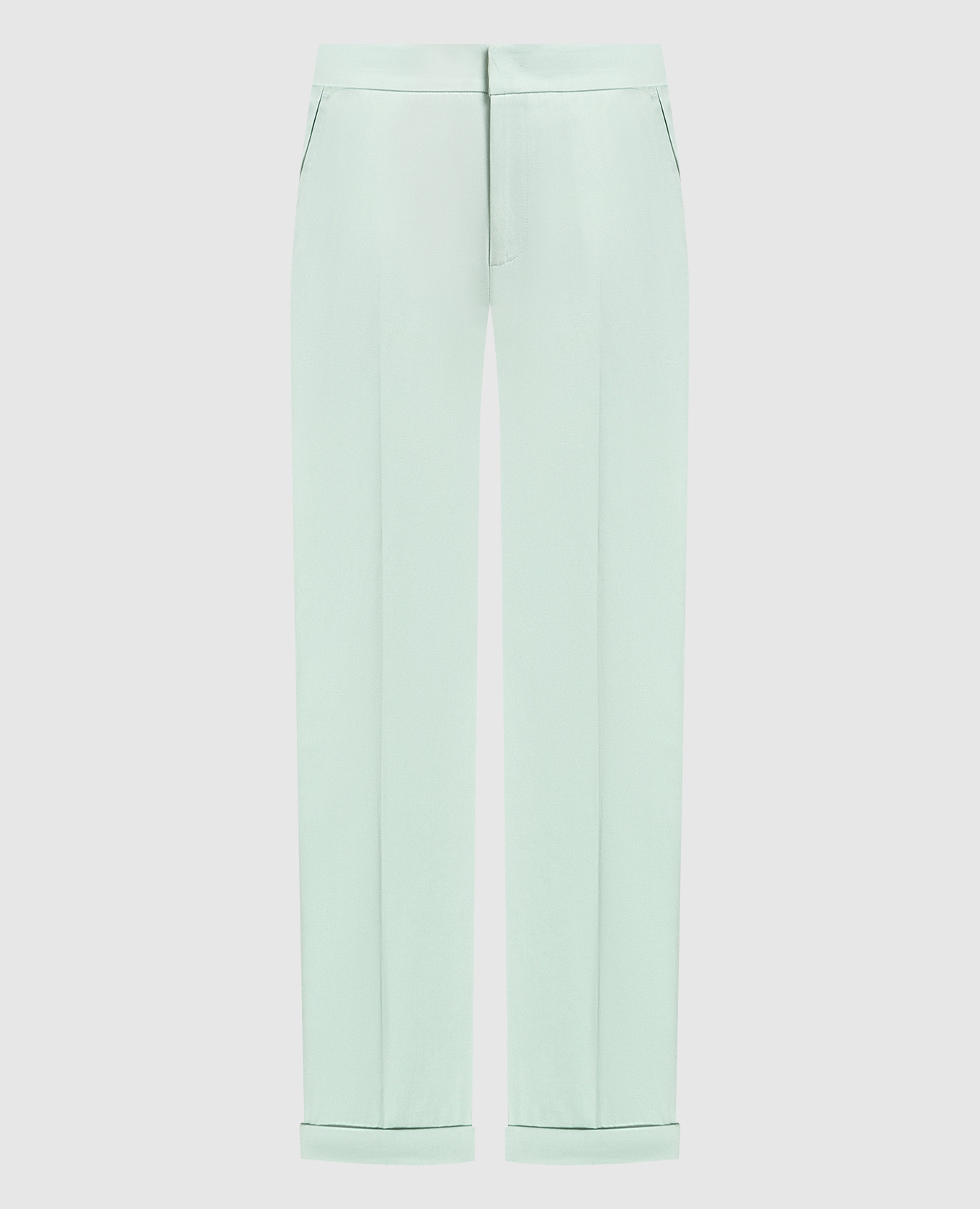 

Green chinos with logo Twinset