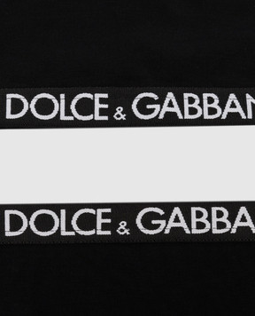 Dolce&Gabbana Children's black top and panty set L5J713FUGNE