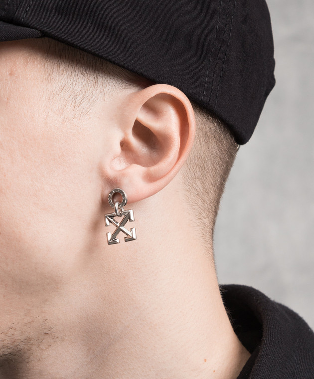 Off white earrings mens discount